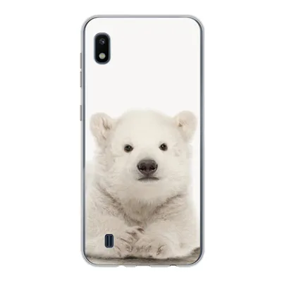 Produktbild von MuchoWow® Handyhülle Schutzhülle Hülle für Samsung Galaxy A10 Eisbär - Tiere - Kinder - Weiß - Jungen - Mädchen Silikon Softcase Handy Hülle - Schutzhülle