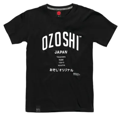 Image de T-shirt Ozoshi « Atsumi » pour homme MR78493 (L) (noir)
