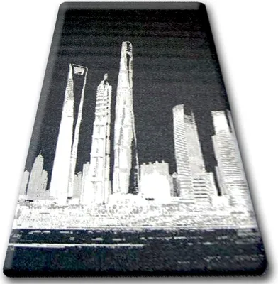 Produktbild von TEPPICH SIZAL FLOORLUX 20240 schwarz / silbern Schwarz 160x230 cm