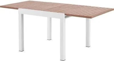 Produktbild von Gartentisch, Ausziehbar CALVI, Rechteckig, Aluminium Holzoptik, 6 Personen, 90/180 x 90 x 75cm
