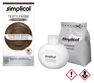 Obrázek produktu pro Simplicol textilní barva intenzivní vše v 1 tekutá espresso hnědá