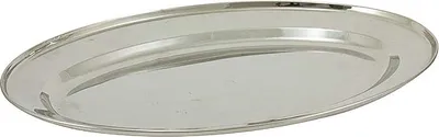 Immagine prodotto di HOME ELEMENTS Vassoio ovale in acciaio inox, 40 cm