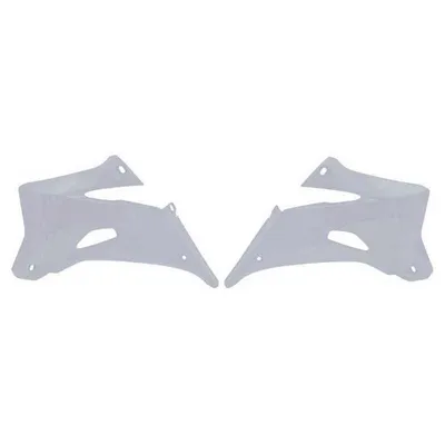 Image de Cache-radiateur Rtech pour Yamaha YZ 250F/YZ 450F, couleur blanche, modèles 2006-2009