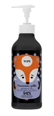 Obrázek produktu pro Yope Dětský Sprchový Gel s Pomerančovým a Jablkovým Extraktem, 94%, 400 ml