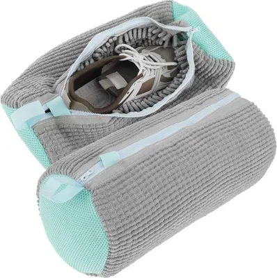 Image de Chaussettes de lavage pour baskets et chaussures de course - 2 pièces, gris