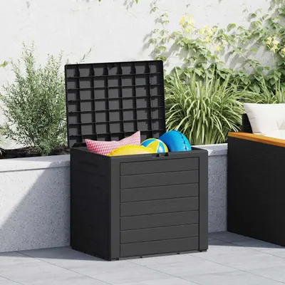 Image de vidaXL Coffre de jardin Anthracite 58,5x46x55 cm Polypropylène
