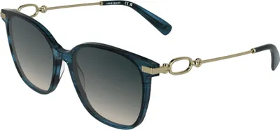 Produktbild von Longchamp LO805S Striped blue 55/16/140 Damen Sonnenbrillen