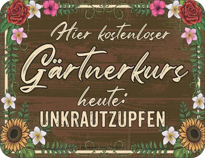 Produktbild von Fun - Fun-Schilder - Gärtnerkurs
