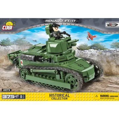 Produktbild von COBI Small Army Renault FT-17, Militär, Soldaten, Panzer, Spielzeug, Konstruktionsbausteine, 375 Teile, 2973