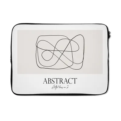 Produktbild von MuchoWow® Laptop Hülle 14 ZollKunst - Abstrakt - Linie Laptoptasche - Laptoptasche - Stoßsicher - Schutzhaube