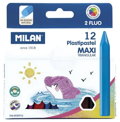 Imagen del producto de Velas Cera Maxi, Triangulares, 12 Colores