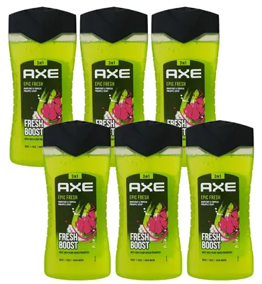 Produktbild von Axe Epic Fresh 6 x 250 ml Showergel Duschgel Shower Gel Herren Set