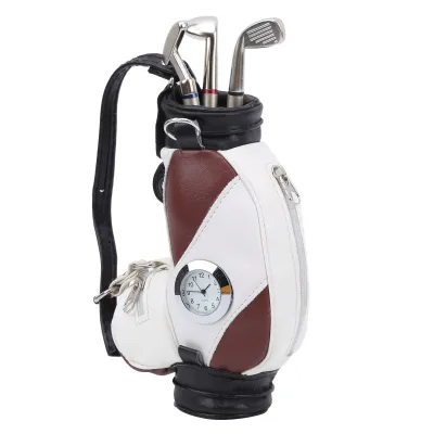 Zdjęcie produktu dla Uchwyt na długopis z zegarem, uchwyt na długopis do torby golfowej, prezent na biurko do golfa, uchwyt na długopis z zegarem, uchwyt na długopis z zegarem, uchwyt na długopis do torby golfowej Mini