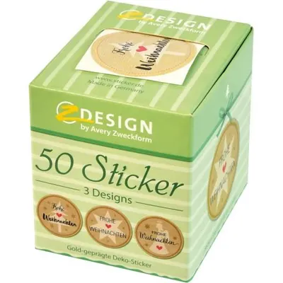Produktbild von Avery 56827, Papier, Mehrfarbig, Permanent, Weihnachten, 38 mm, 38 mm