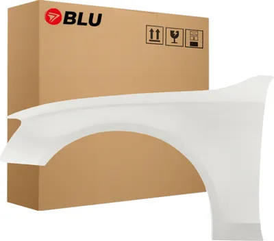 Immagine prodotto di BLU Parafango compatibile con Audi A4 B8 S4 LY9C Sinistra Weiss IbisWeiss | 2007-2011 | Anteriore | Verniciato | Pronto per il montaggio | Acciaio