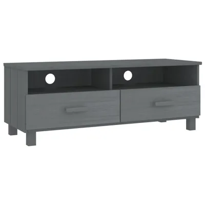 Produktbild von vidaXL TV-Schrank HAMAR Dunkelgrau 106x40x40 cm Massivholz Kiefer