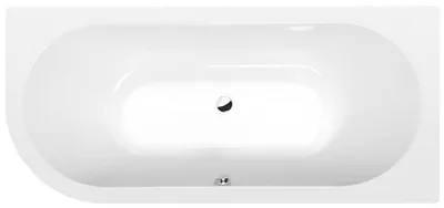 Produktbild von Polysan VIVA R asymmetrische Badewanne 185x80x47cm, rechts, weiß