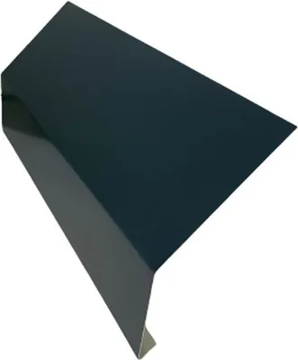 Produktbild von Traufblech 1 m aus Aluminium anthrazit RAL 7016 - Zuschnitt - 16,5 cm -Siehe Skizze