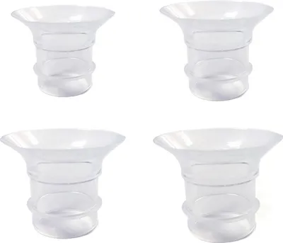 Produktbild von 4-teiliges Set Silikon-Milchflaschentrichter & Adapter für Milchpumpen, Größen 17/19/21/24 mm, BPA-frei