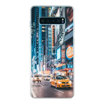 Produktbild von MuchoWow® Handyhülle Schutzhülle Hülle für Samsung Galaxy S10 Lite New York bei Nacht Silikon Softcase Handy Hülle - Schutz