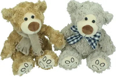 Produktbild von Betz Plüschtier Set BÄREN 2 Stück Farbe grau & braun