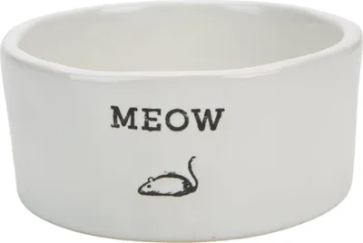 Produktbild von Beeztees Katzennapf Meow Keramik weiß