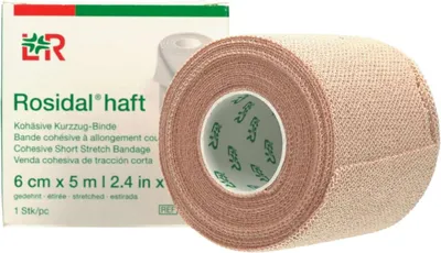 Produktbild von Rosidal haft Kompress.Bind. 6cmx5m, 1 St BIN