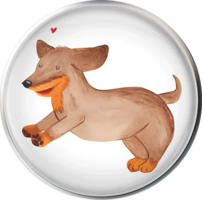 Produktbild von Mr. & Mrs. Panda Waschbecken Stöpsel Hund Dackel - Weiß - Geschenk, Abfluss-Stöpsel, Herz, Abfluss-Stopfen, abfluss, Dachshund, Ablaufgarnitur, waschbeckenstöpsel
