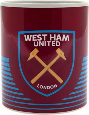 Image de West Ham United FC - Tasse avec impression, armoiries TA6379 (taille unique) (Bourgogne/bleu ciel/jaune)