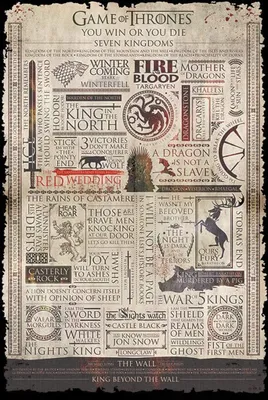 Produktbild von Pyramid Game of Thrones Infographic Poster 61x91.5cm.