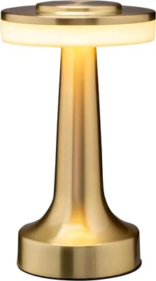 Produktbild von Nachttischlampe,Tragbare LED Tischlampe,mit Berührungssensor, 3 Helligkeitsstufen, wiederaufladbarer,mit bis zu 48 Stunden Betriebszeit,Gold