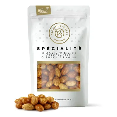 Zdjęcie produktu dla Migdały w Białej Czekoladzie Tiramisu 200 g