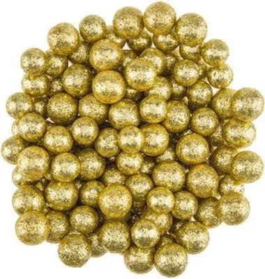 Image de Boules de paillettes en polystyrène Pour un tube 3 couleurs