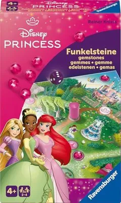 Immagine prodotto di Ravensburger 24708 - Pietre scintillanti della Principessa Disney - Gioco di corsa e raccolta per 2 o 4 bambini dai 4 anni in su