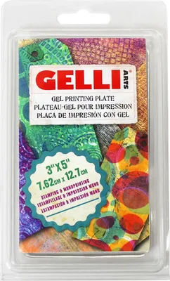Image de Plaque d'impression Gelli Arts - plaque d'impression créative de 7,6 x 12,7 cm pour des impressions uniques