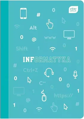 Obrázok produktu pre Zošit A5/60K, mriežka, PP, informatika (10 ks) – INTERDRUK