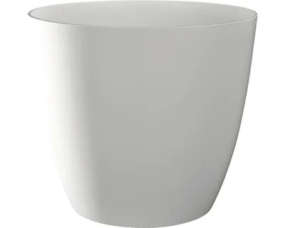 Produktbild von Übertopf Ella Ø 10 cm H 9 cm weiß glänzend