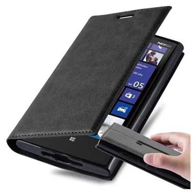Image de Cadorabo Housse pour Nokia Lumia 920 Housse de protection en noir Etui pour téléphone portable Case Cover Fermeture magnétique