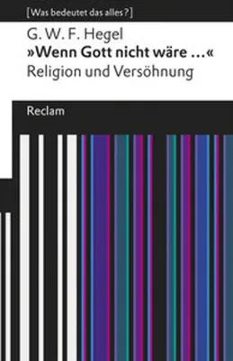 Obrázok produktu pre "Wenn Gott nicht wäre ...". Religion und Versöhnung