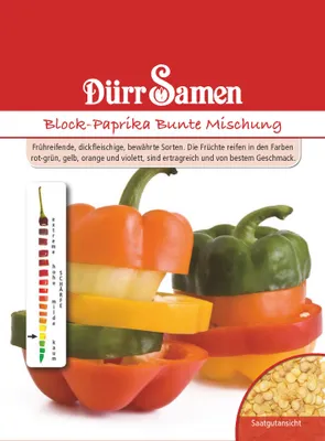 Artikelbild 1 von 'Blockpaprika Bunte Mischung' aus der Kategorie Gemüsesamen