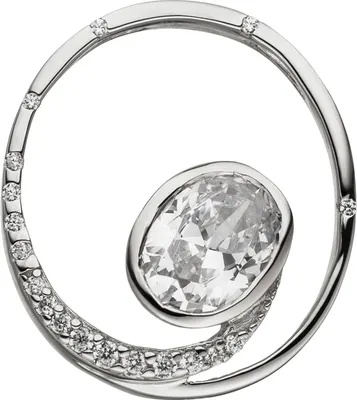 Produktbild von Anhänger Rund 925 Sterling Silber 19 Zirkonia