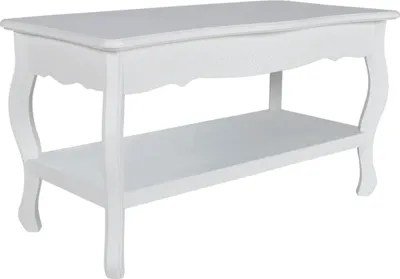 Produktbild von vidaXL Couchtisch mit Ablage MDF Weiß