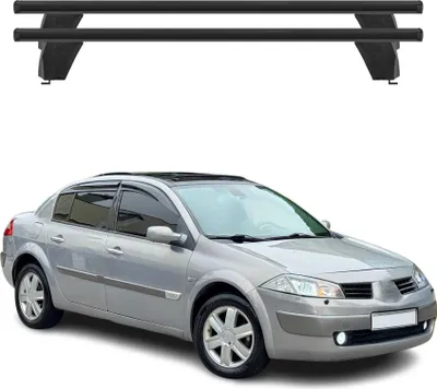 Produktbild von Menabo Dachträger Grundtäger für Renault Megane 2002-2009 75kg Alu Schwarz 2 tlg