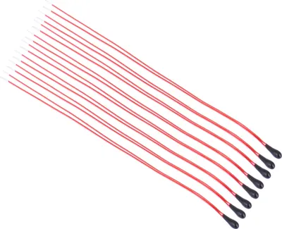 Obrázok produktu pre 10 kusov NTC termistor MF52B s vysokou citlivosťou a 60 mm smaltovaným vodičom