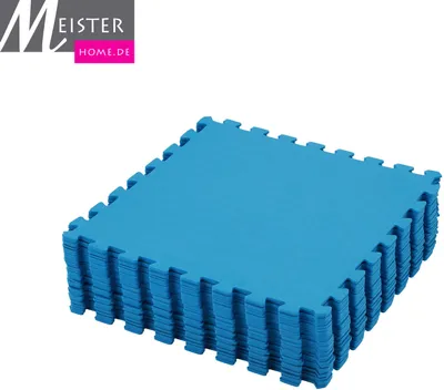 Image de Meisterhome® Tapis de piscine Tapis de protection du sol pour piscine et pataugeoire - 8 pièces à 50x50cm (2m²)