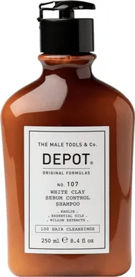 Immagine prodotto di Depot, 100 Hair Cleansing No. 107, Kaolin, Hair Shampoo, For Regulation Of Excessive Sebum, 250 ml