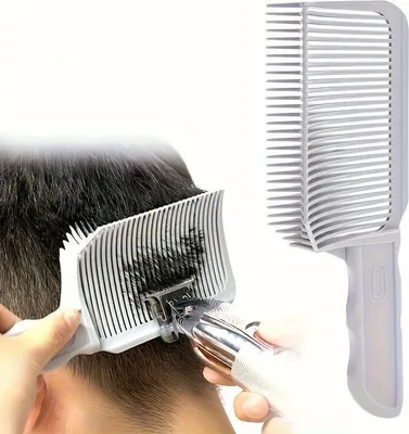 GKA XL Herren Übergang Barber Kamm Friseur  Haare Schneiden Clipper Gebogen Schablone Haarschablone Positionierungskamm