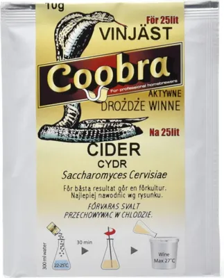 Produktbild von Coobra Hefe für Apfelwein 10g/30L - Apfelwein Hefe, Cider Hefe