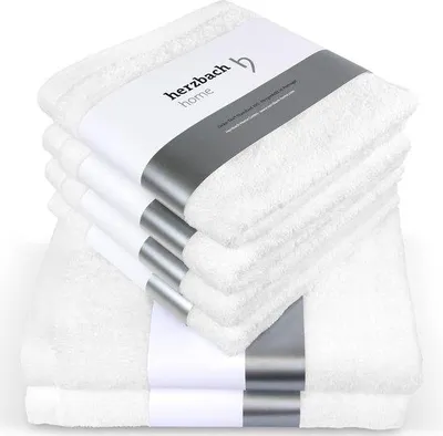 Produktbild von Badehandtücher-Set, 100% Baumwolle, anthrazit,