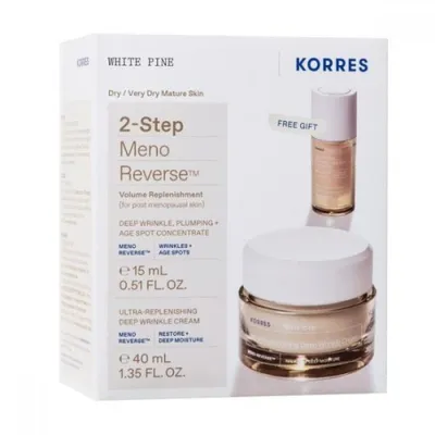 Produktbild von Korres White Pine 2-Step Meno Reverse krem na dzień 40 ml i serum do twarzy 15 ml